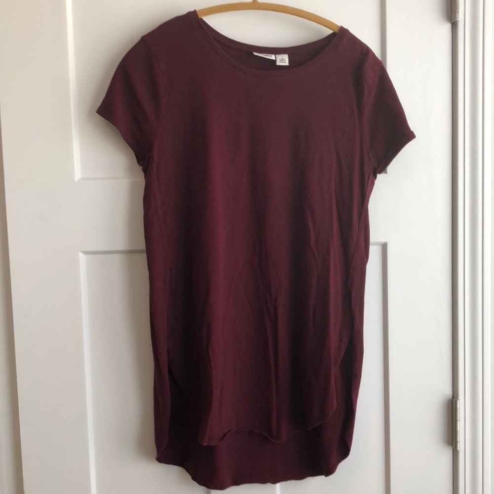 T-Shirt Tunic w/Side Slits Size M